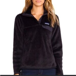 Patagonia Women's Black Snap-T Fleece | Women’s Size M